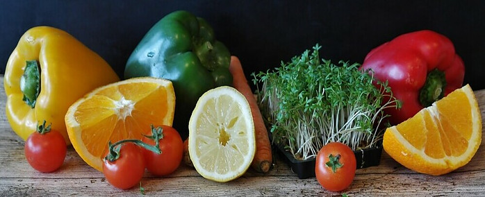 fruits and vegetables with lots of micronutrients